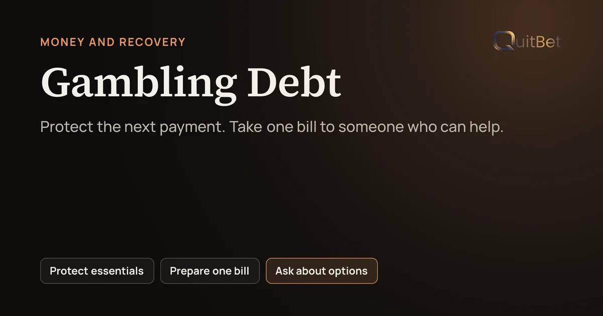Cover for Gambling Debt: Protect Essentials and Plan Your Next Step