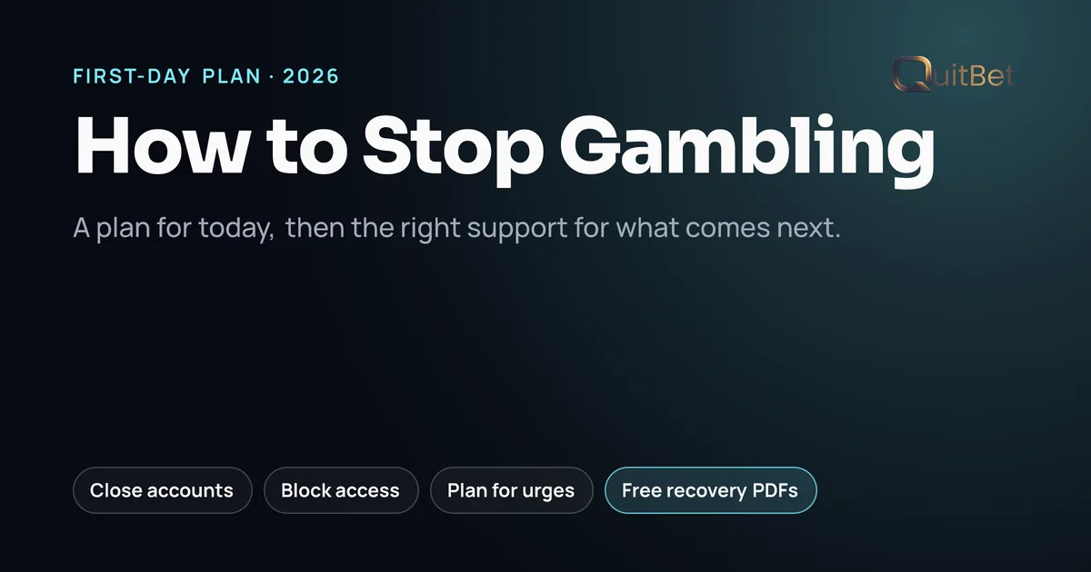 Cover for How to Stop Gambling: A Practical Plan for Today