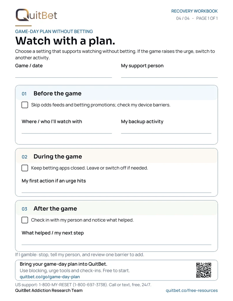 Preview of Game-day plan without betting